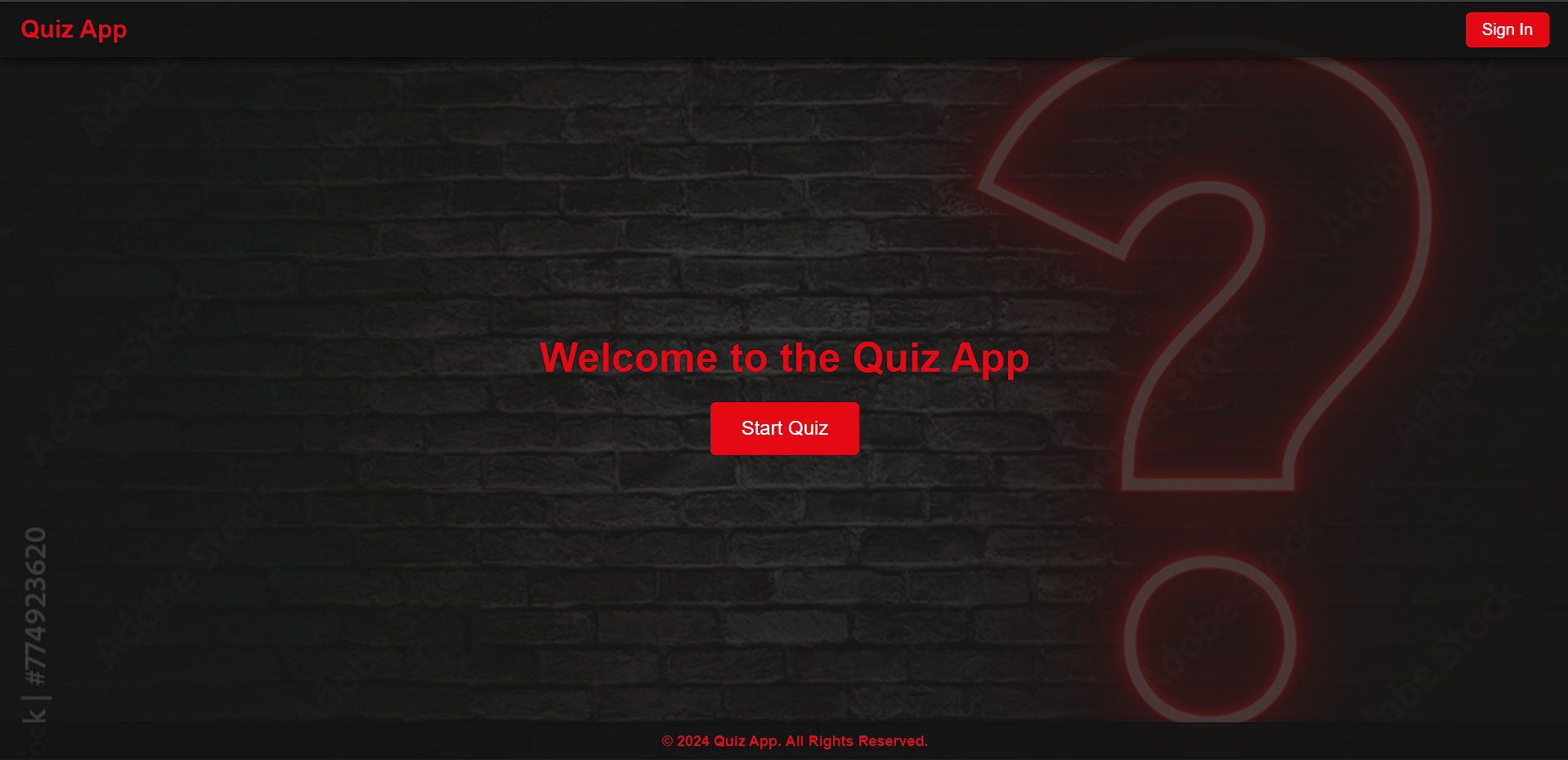 Quiz Web Application preview